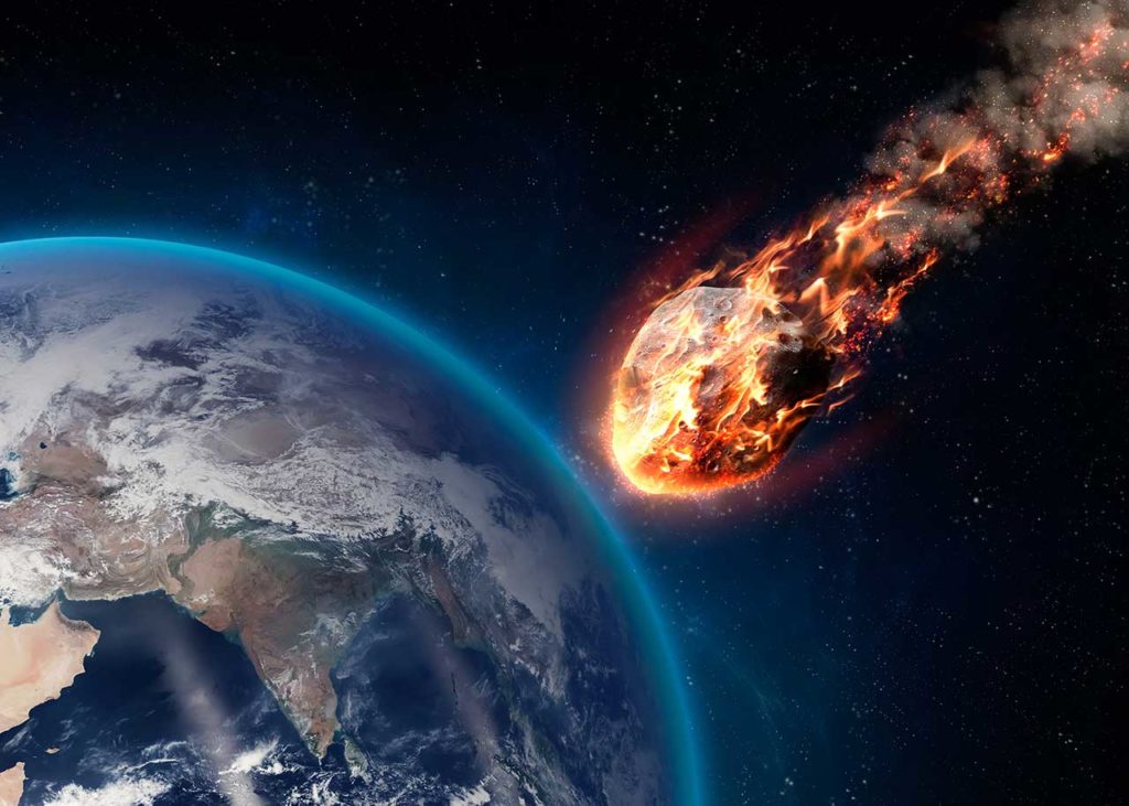 Метеорит приближается к земле